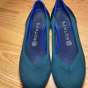 Rothy's Teal and Blue Women's Flats